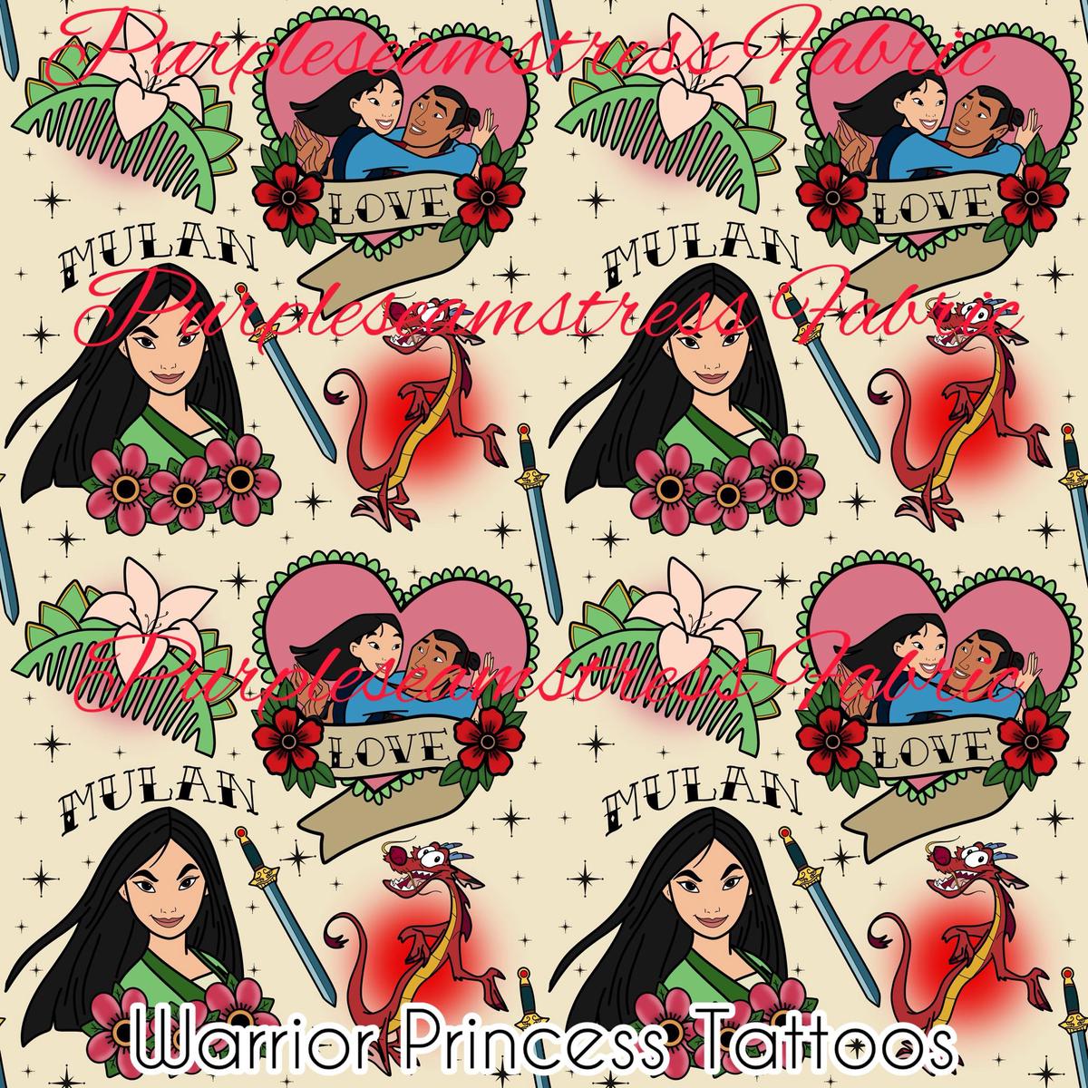 Warrior Princess Tattoos  Fabric
