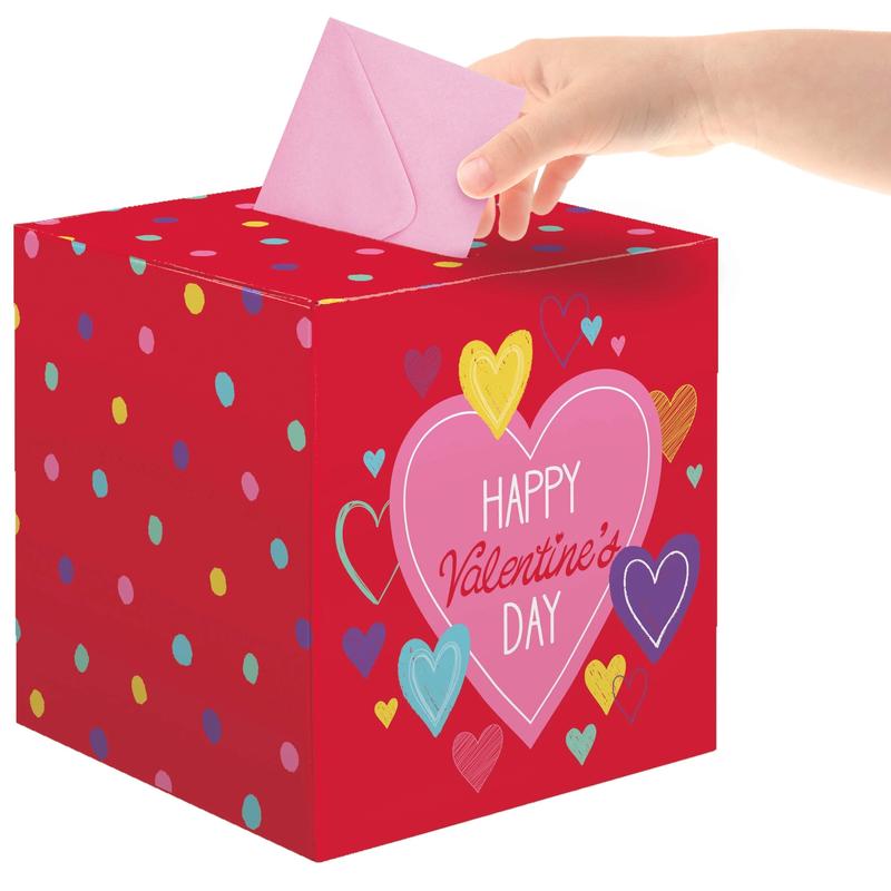 6/Case Bulk 6" x 6" Valentine's Day Card Box
