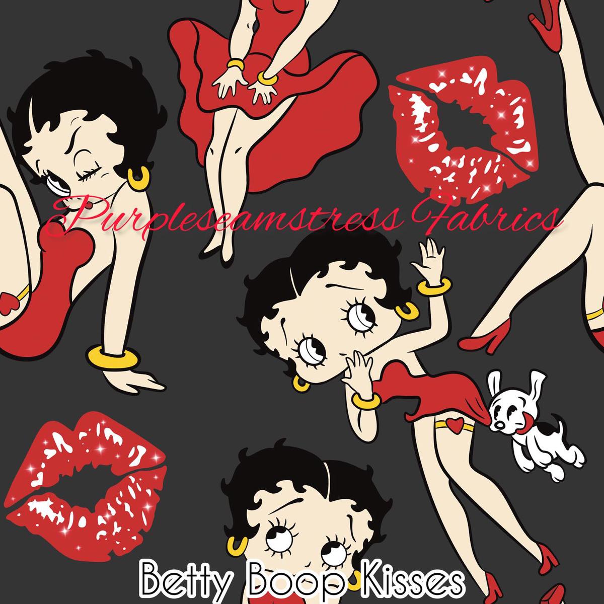 Betty Boop Kisses  Fabric