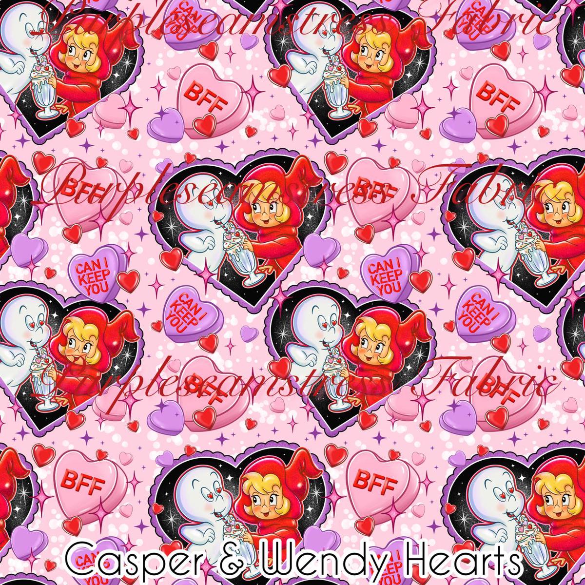 Casper & Wendy Hearts  Fabric
