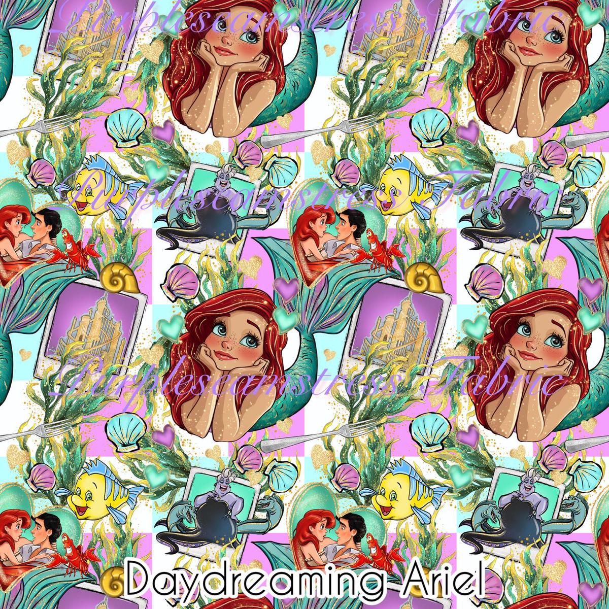 Daydreaming Ariel  Fabric