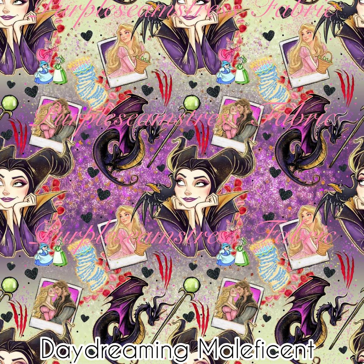 Daydreaming Maleficent  Fabric