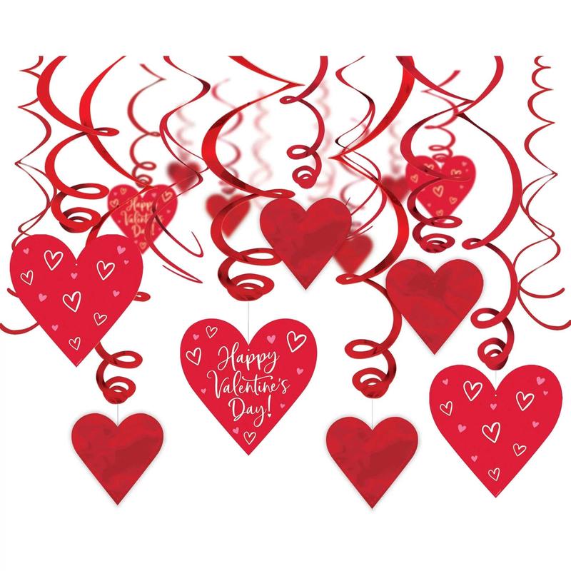 Valentine's Day Decorative Swirls Value Pack, 30 Count