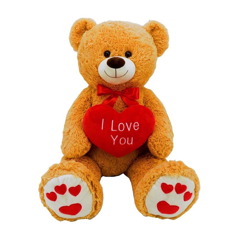 Valentine's Day Giant Teddy Bear Plush, 36 Inches, Assortment, 1 Count