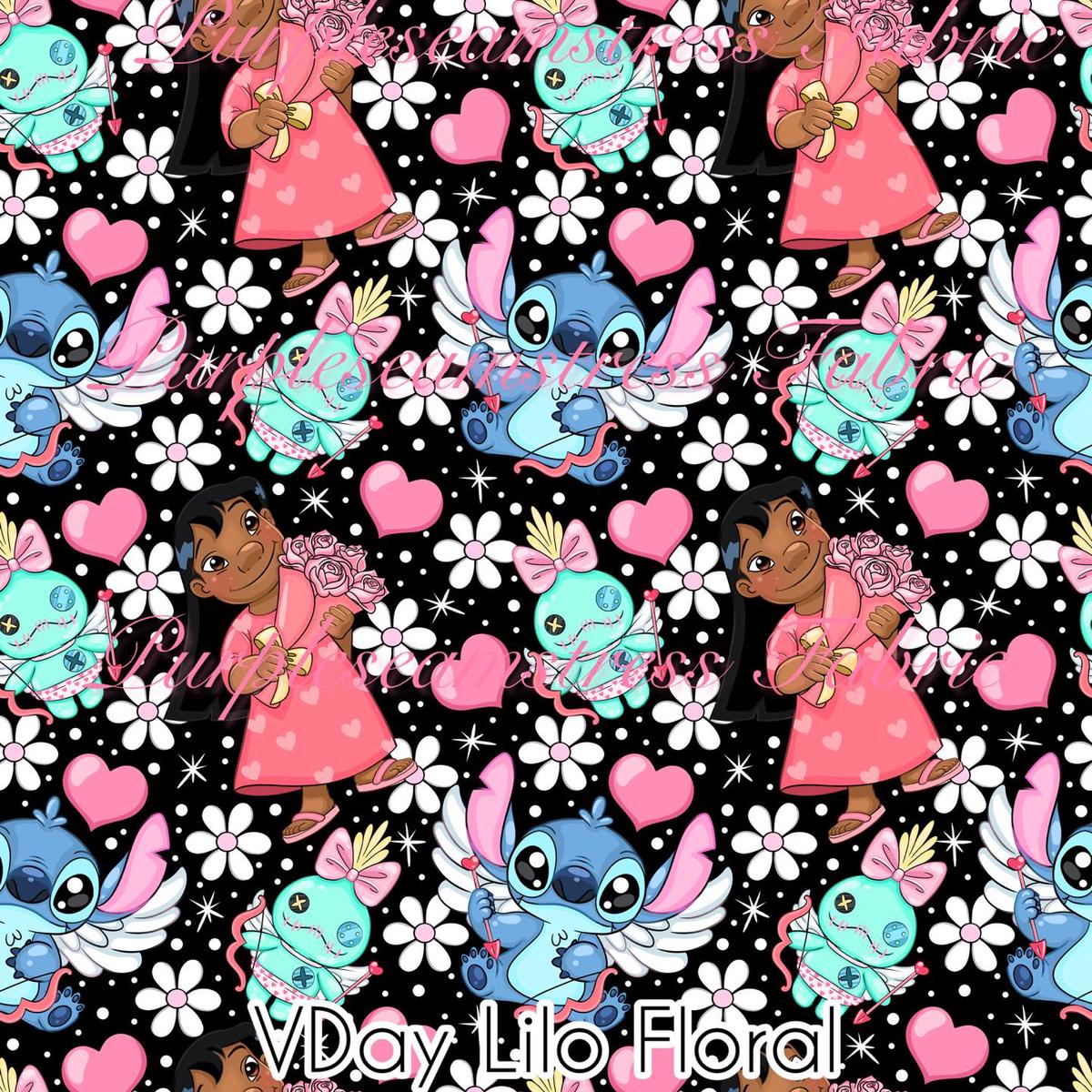 Vday Lilo Floral  Fabric