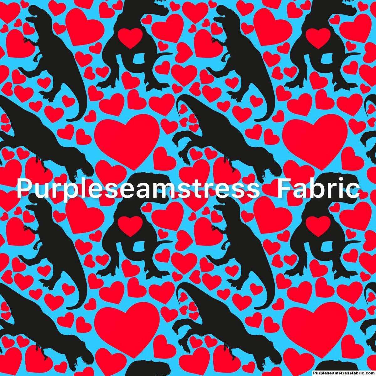 Youre In My Heart Dinos  Fabric