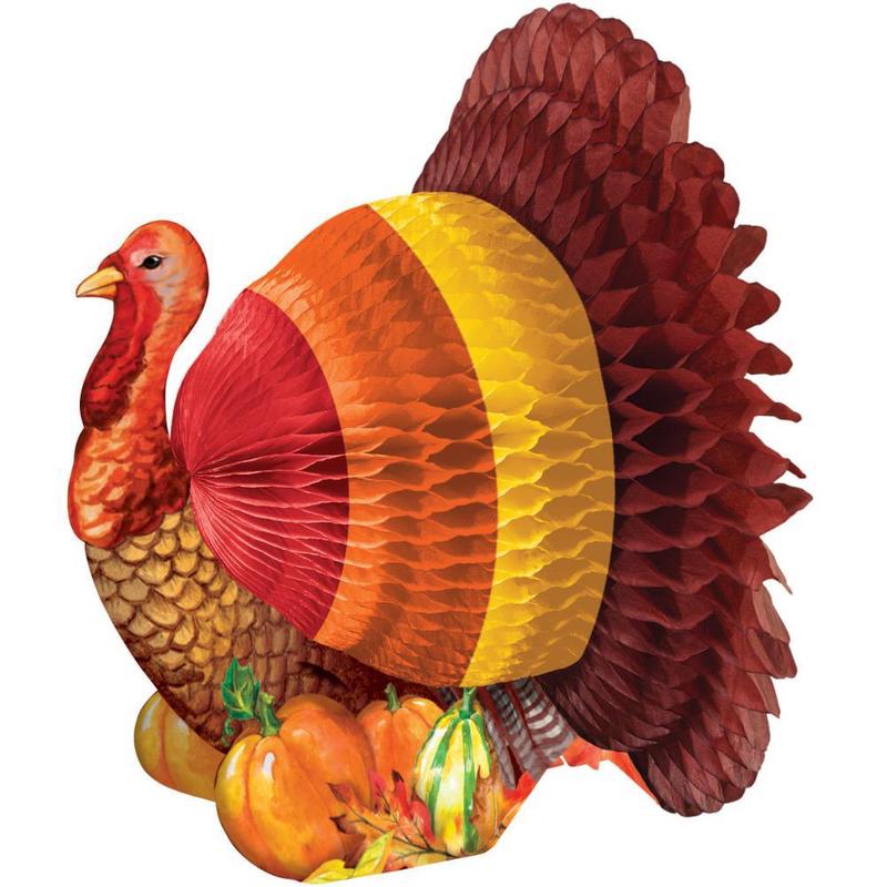 12/Case Bulk 6" Turkey Thanksgiving Centerpieces