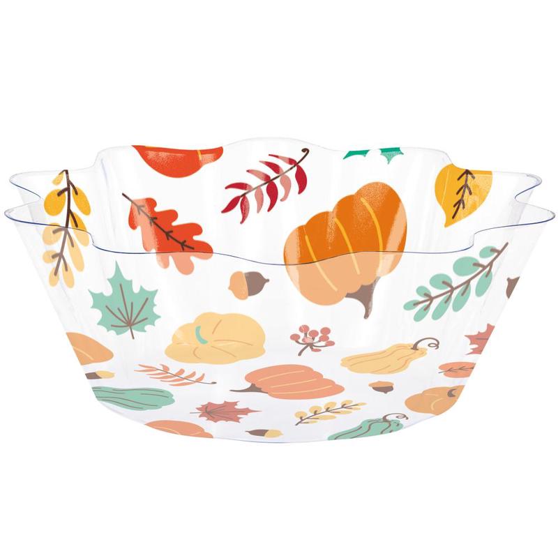 12/Case Bulk Thanksgiving Fluted Bowl 8"