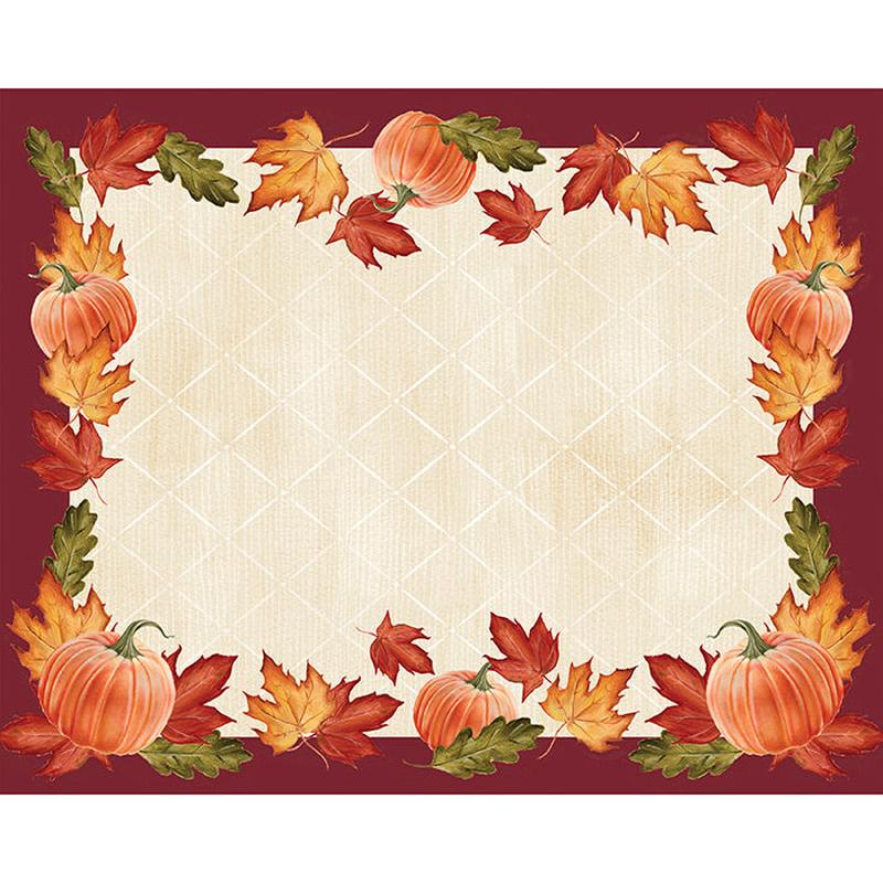 144/Case Bulk Pumpkins & Leaves Paper Placemats