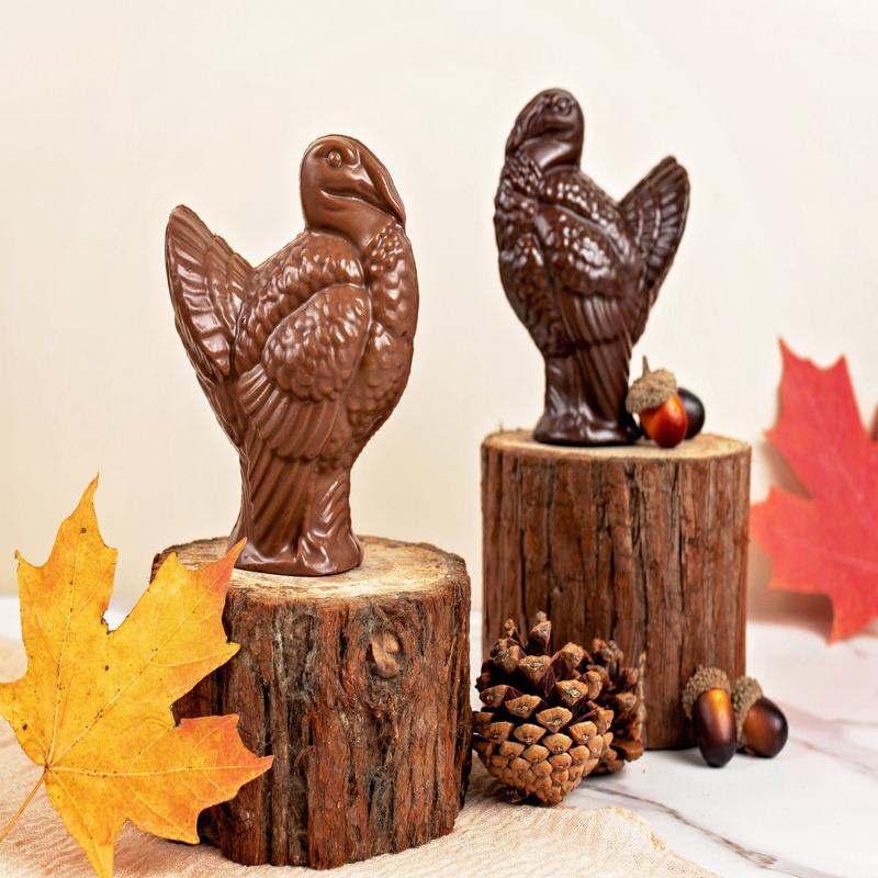 6 oz. Chocolate Thanksgiving Turkey (4" Tall)