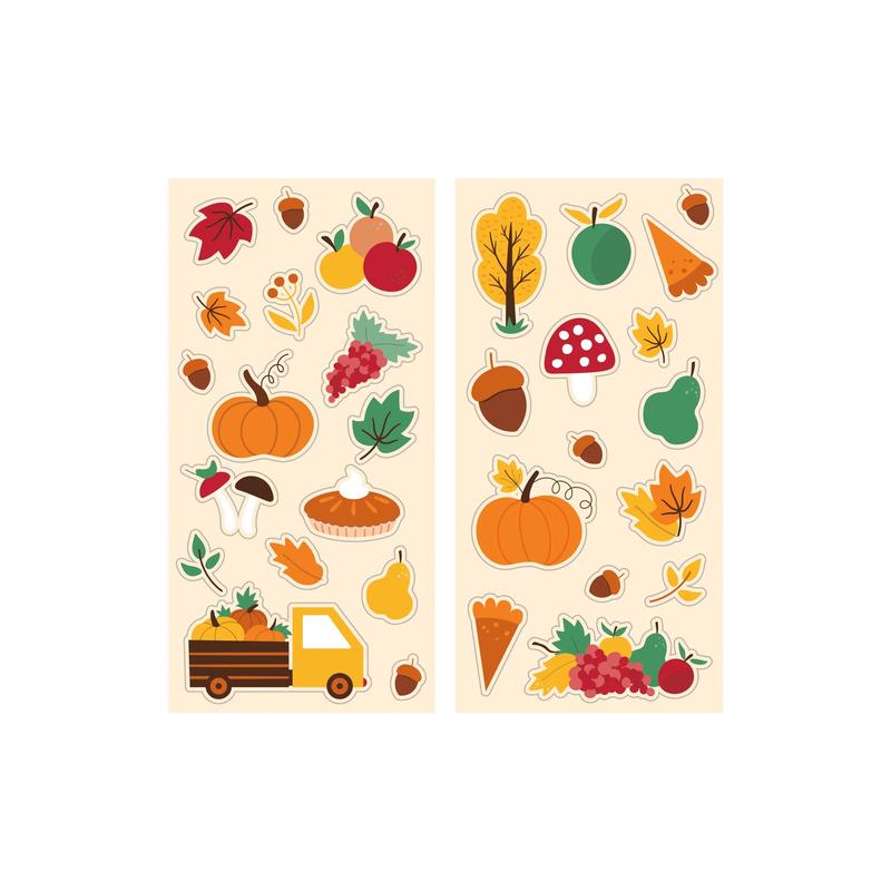 96/Case Bulk Fall Stickers