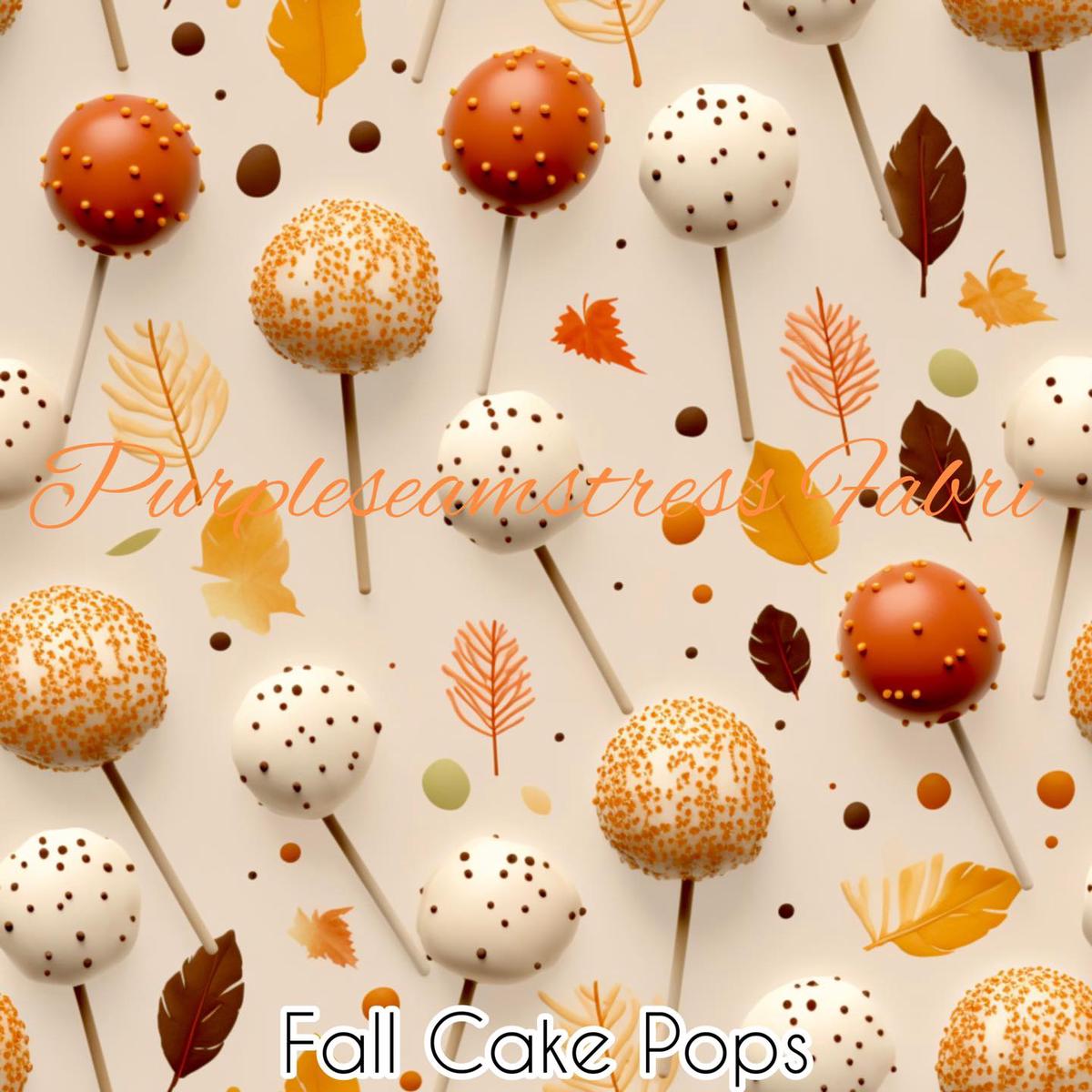 Fall Cake Pops  Fabric