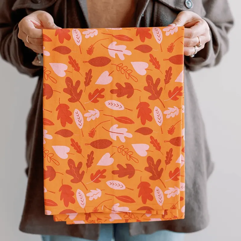 Fall Leaves Flour Sack Towel