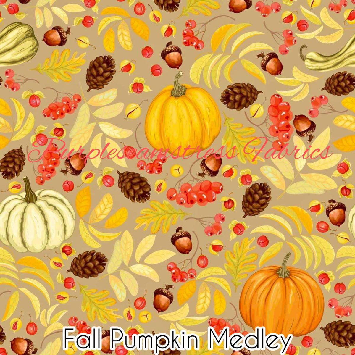 Fall Pumpkin Medley  Fabric