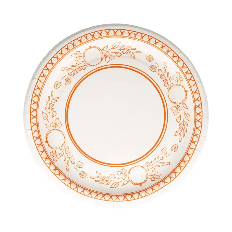 Falloween Pumpkin Dessert Plates