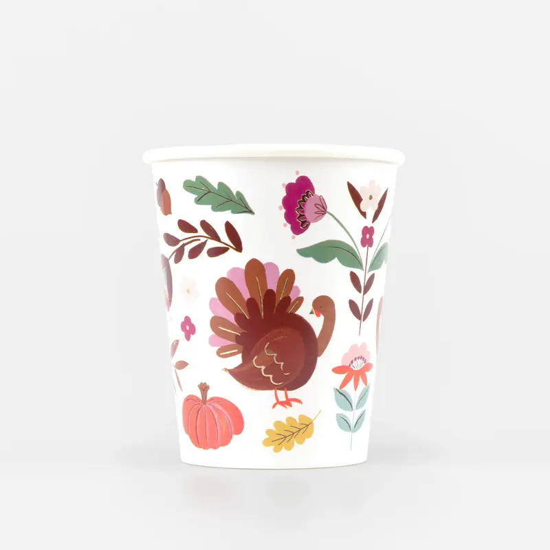 Folk Fall Cups (x8)