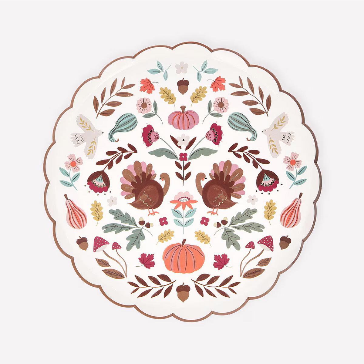 Folk Fall Side Plates