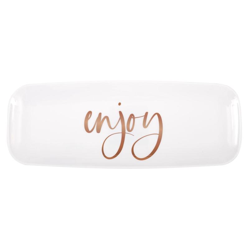 Friendsgiving Enjoy Plastic Serving Tray