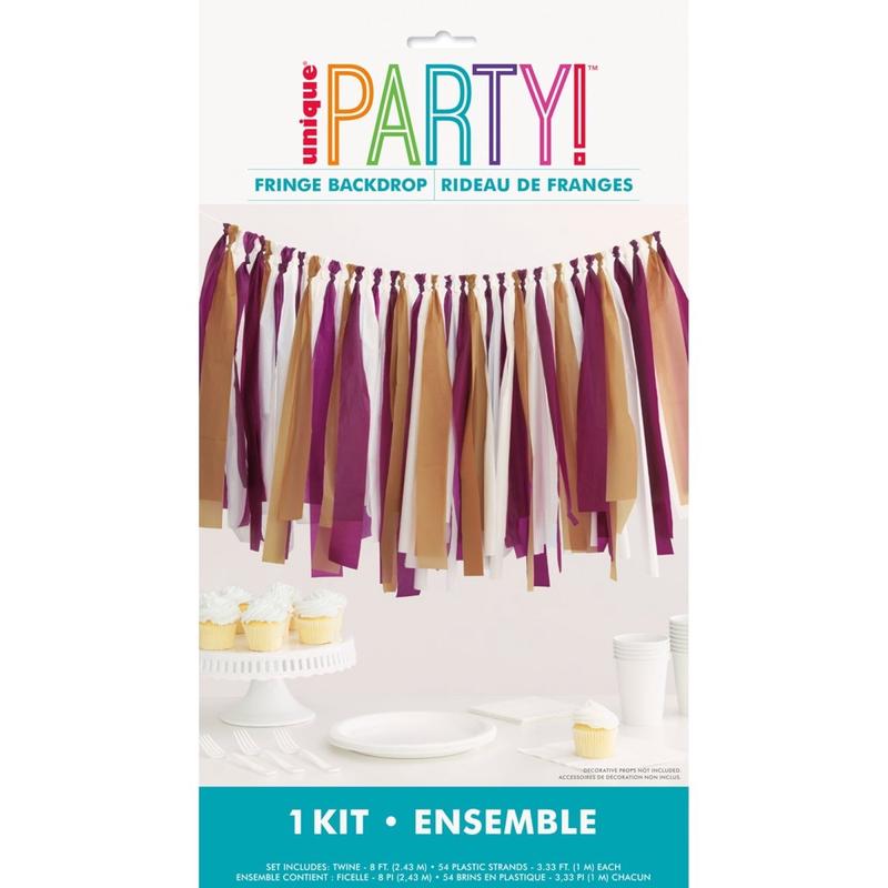 Friendsgiving Fringe Plastic Decorative Backdrop Kit