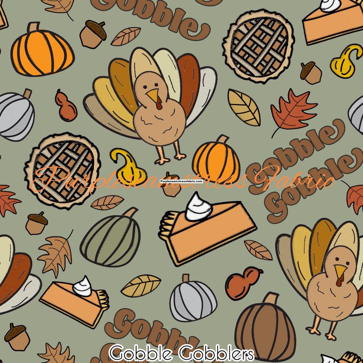 Gobble Gobblers  Fabric