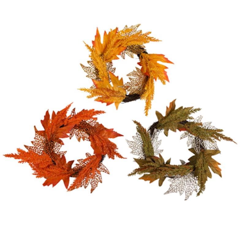 Harvest Wreath Glitter, 12 Inches, Assortment, 1 Count