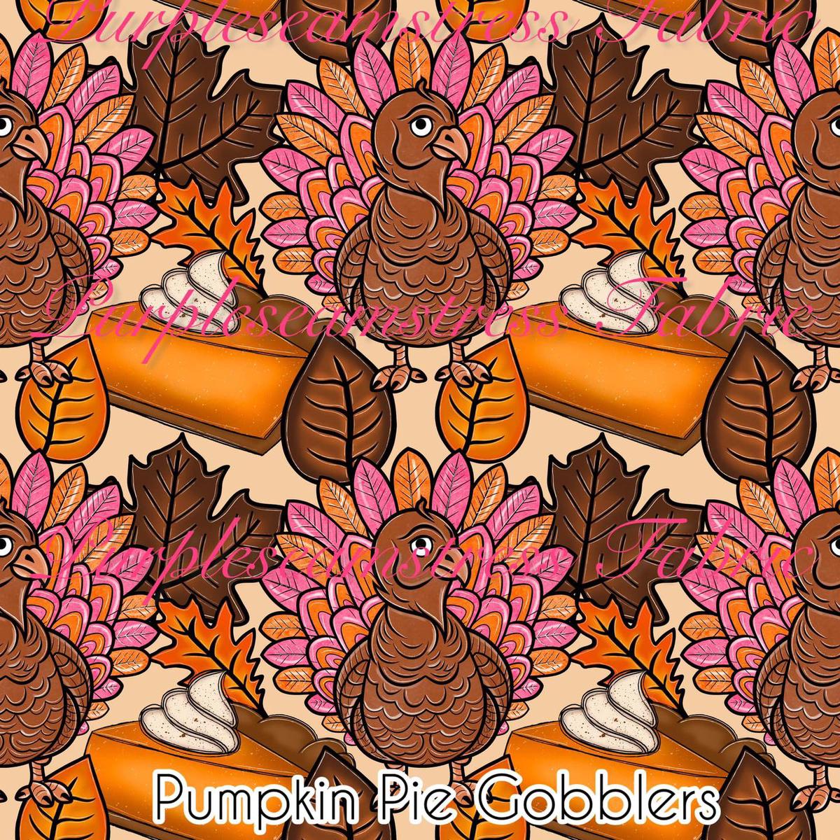 Pumpkin Pie Gobblers  Fabric