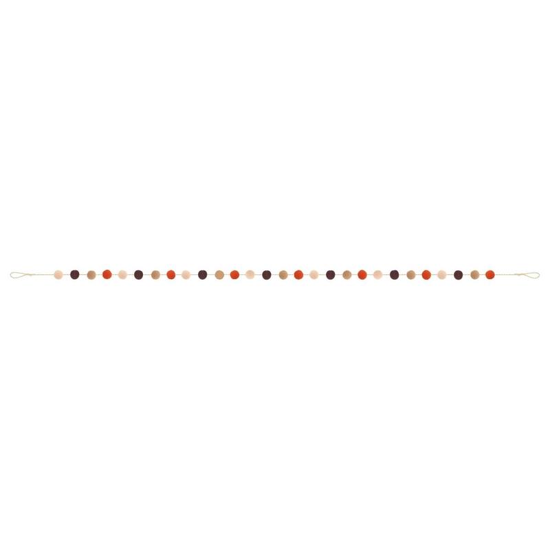 Thankful Harvest Pom Pom Garland, 84 Inches, 1 Count
