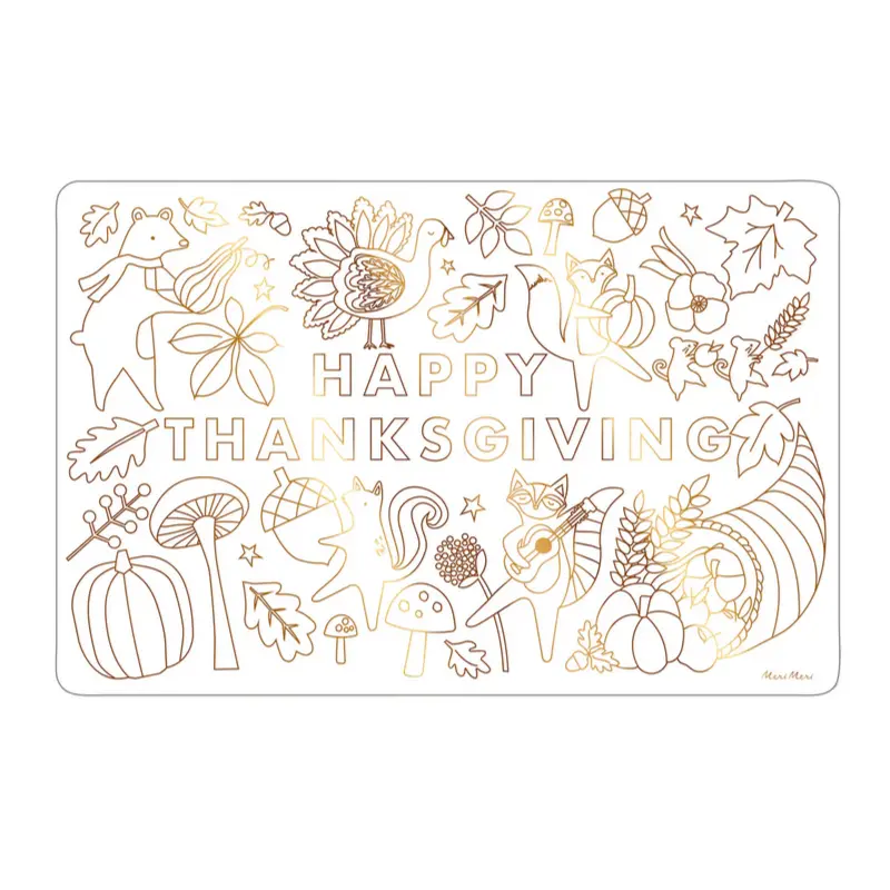 Thanksgiving Coloring Placemats (8pk)