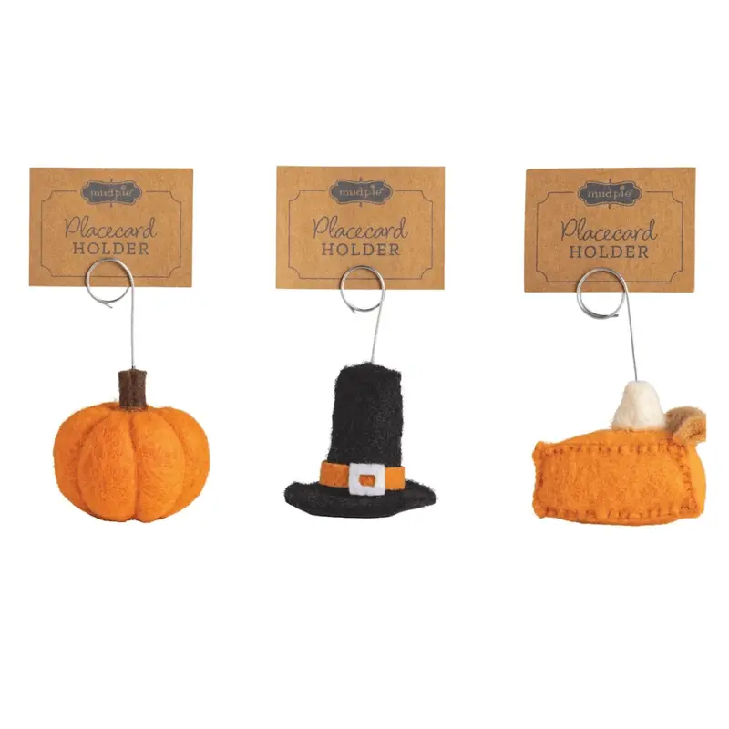 Thanksgiving Felt Placecard Holders - 3 Style Options