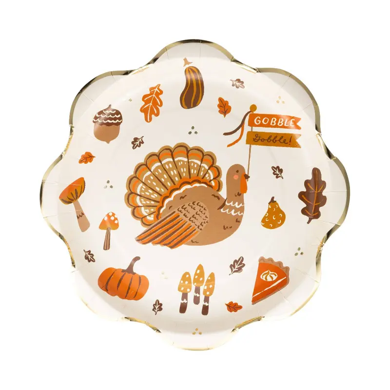 Thanksgiving Icons Dinner Plates