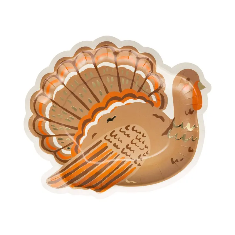 Turkey Die-cut Dinner Plates