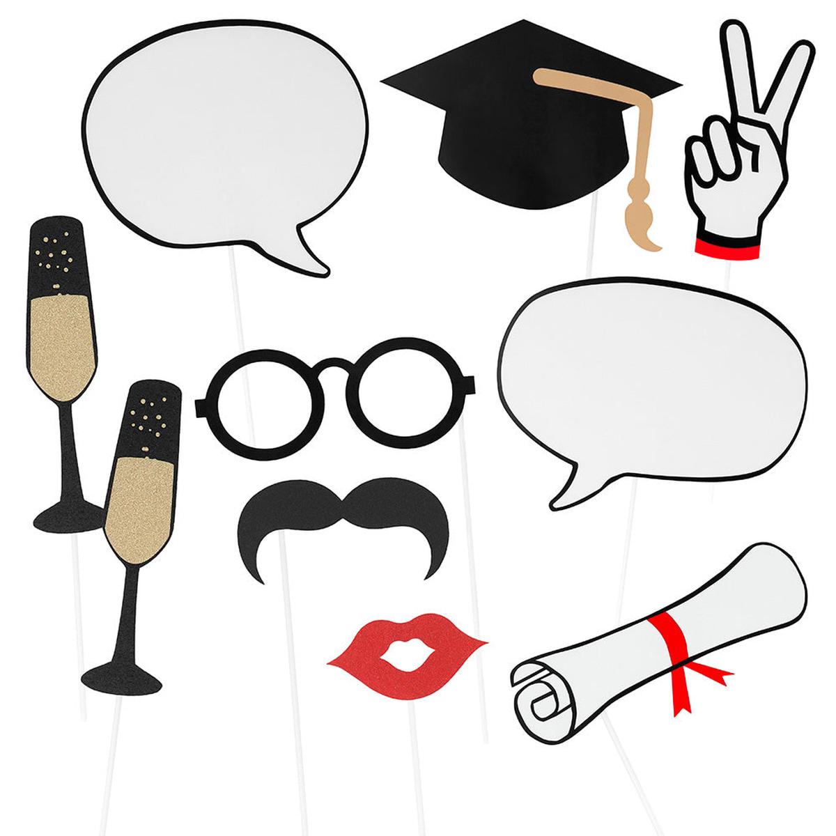 10 Foto-Accessoires Graduation Glam 23cm-29cm