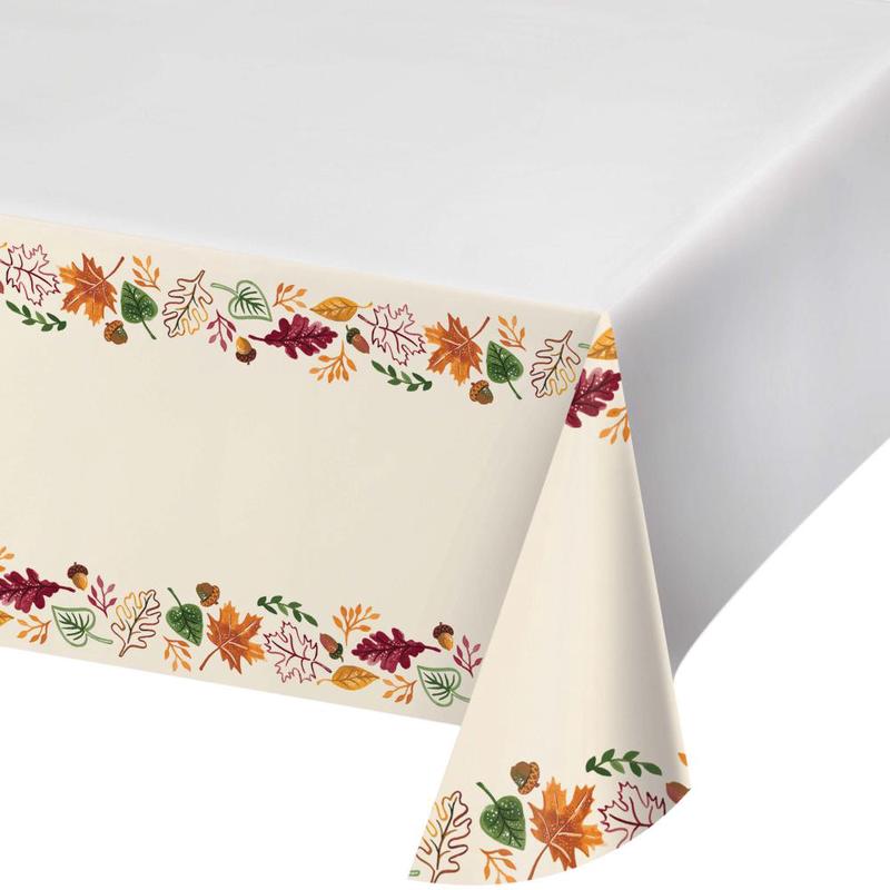 12/Case Bulk Fall Festivities Paper Tablecover, Border Print