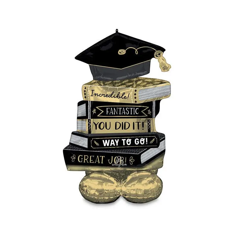 45" AIRLOONZ GRADUATION BOOKS FOIL BALLOON