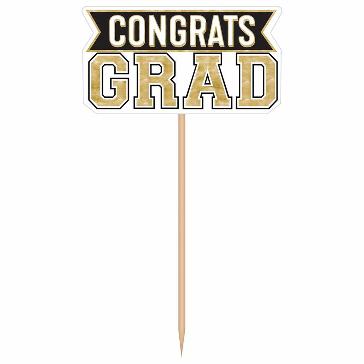 8221Congrats Grad8221 Centerpiece Picks 6ct