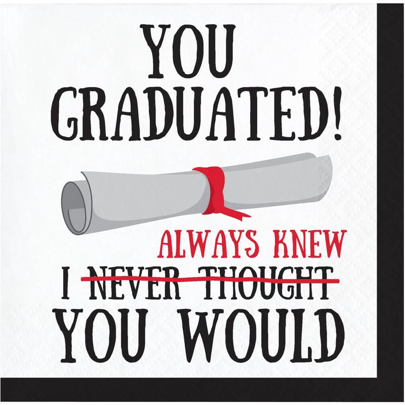 Beverage Napkins - Graduation Fun 16ct