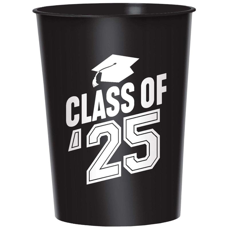 Class of 2025 Black Party Favour Cup, 16 Oz, 1 Count