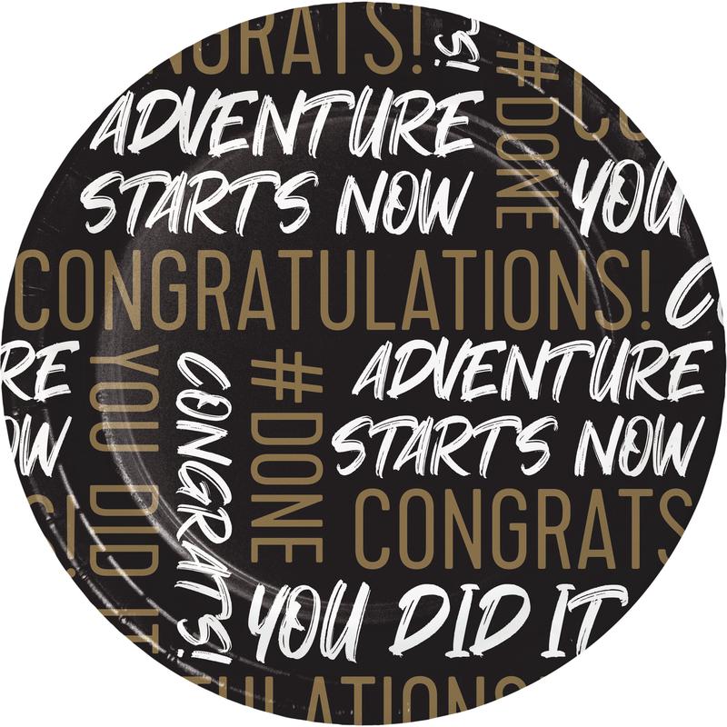 Dessert Plates - Golden Grad 8ct