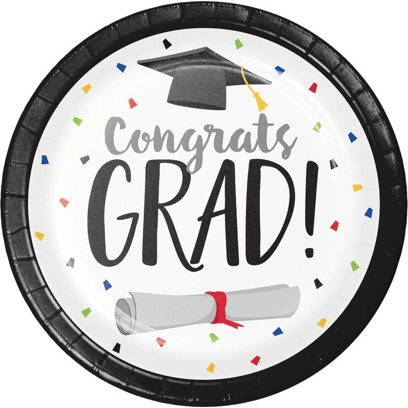 Dessert Plates - Graduation Fun 8ct