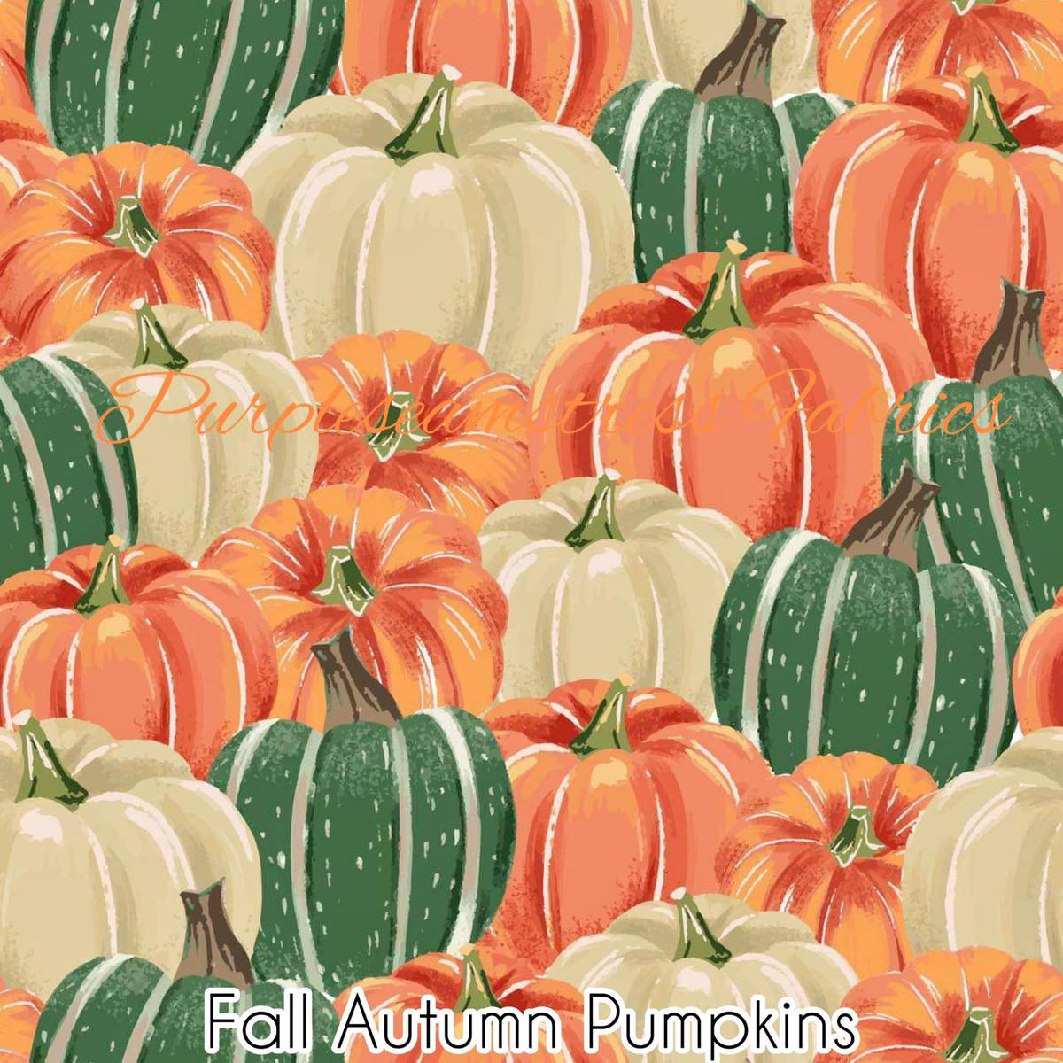 Fall Autumn Pumpkins  Fabric