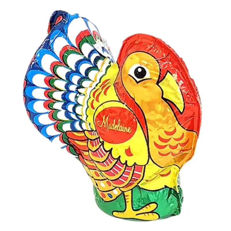 Foiled Solid Milk Chocolate Turkey 1 oz.