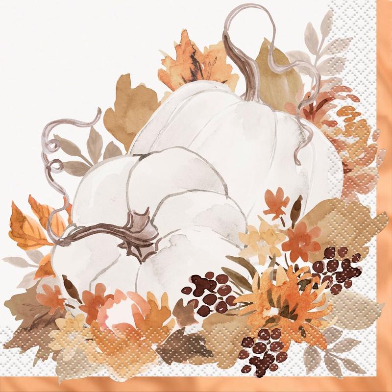 Thankful Harvest Large Lunch Napkins, 16 Count