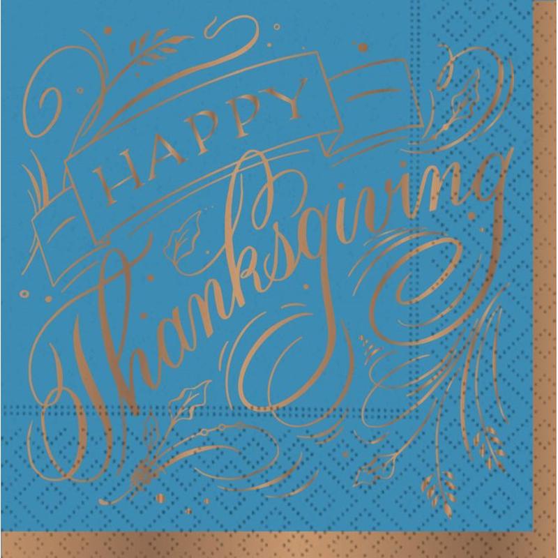 Thanksgiving Elegance Napkin-Beverage