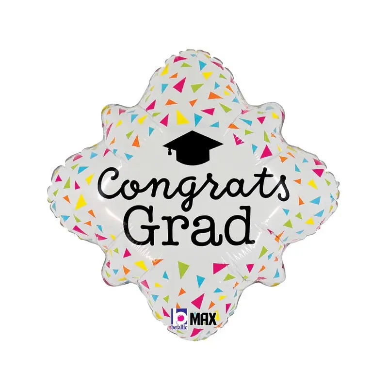 18" NEON CONGRATS GRAD FOIL BALLOON