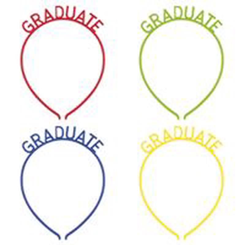 Assorted Graduation Headbands 4ct