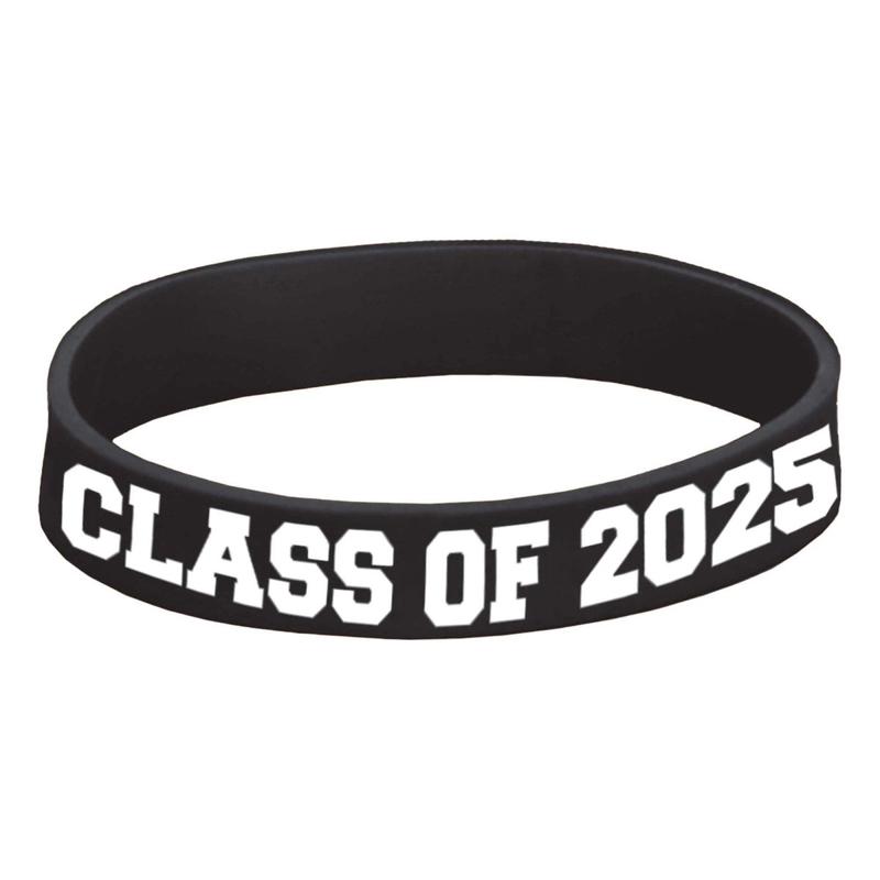 Class of 2025 Grad Rubber Bracelet, 1 Count