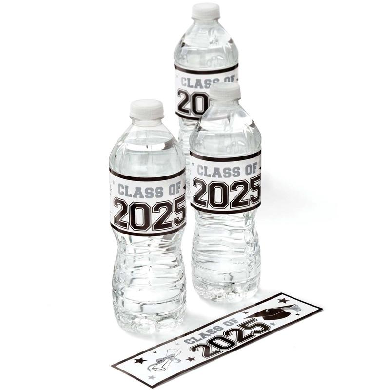 Class of 2025 Water Bottle Labels, 24 Count