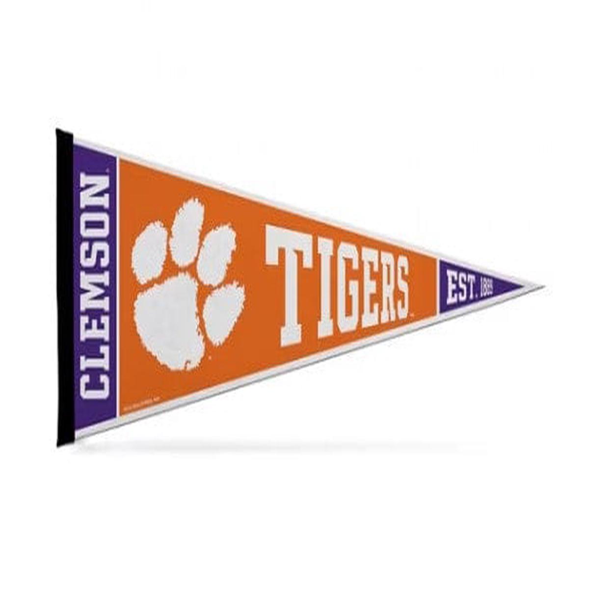 Clemson Pennant Banner 12x30 Tigers | USA Party Store