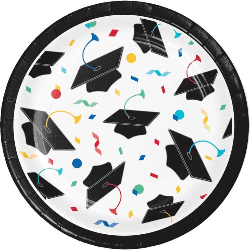 Dessert Plates - Grad Cap Toss 8ct.