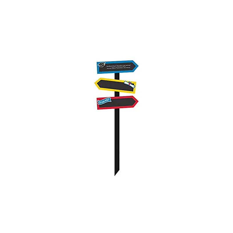 Graduation Multi-Color Chalkboard Yard Sign